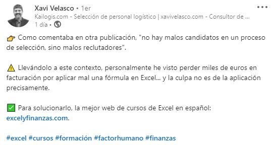 Cursos de Excel
